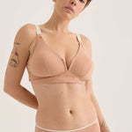 Regular briefs in latte, front view
