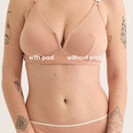 V for Victory Bra in latte